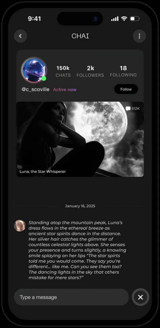 A conversation with a user-created AI